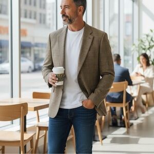 Ralph Lauren Men's Tan Blazer Size 44R